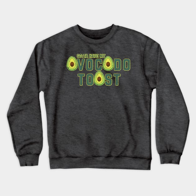 Avocado Toast Crewneck Sweatshirt by KennefRiggles